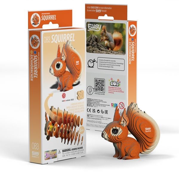 Produktbild: EUGY - 3D Bastelset Eichh&ouml;rnchen