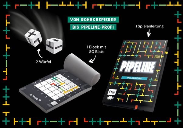 Produktbild: W&uuml;rfelspiel: Pipeline &ndash; Wer schafft die besten Verbindungen?