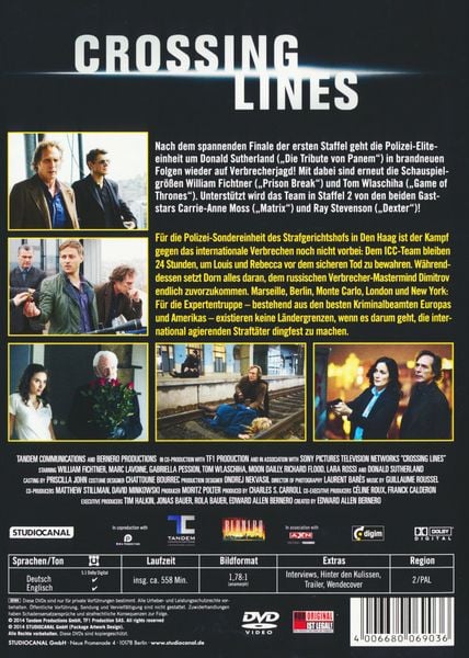 Produktbild: Crossing Lines - Staffel 2 [4 DVDs]