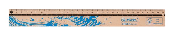 Herlitz Lineal GREENline 30cm 1 Stück sortiert