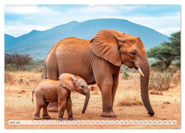 Produktbild: Bedrohte Tierwelt SCHATTEN DES VERSCHWINDENS (Wandkalender 2026 DIN A2 quer), CALVENDO Monatskalender