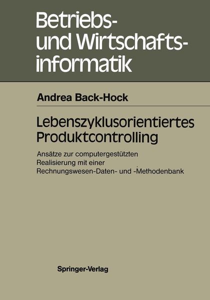 Produktbild: Lebenszyklusorientiertes Produktcontrolling