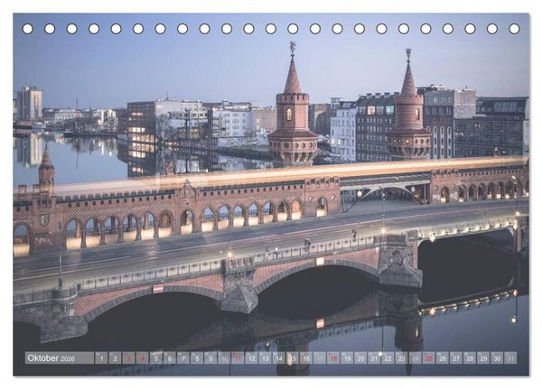 Produktbild: Berlin Citylights (Tischkalender 2026 DIN A5 quer), CALVENDO Monatskalender
