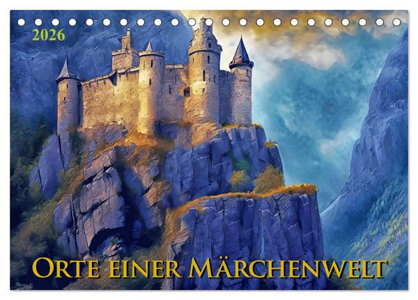 Produktbild: Orte einer M&auml;rchenwelt (Tischkalender 2026 DIN A5 quer), CALVENDO Monatskalender