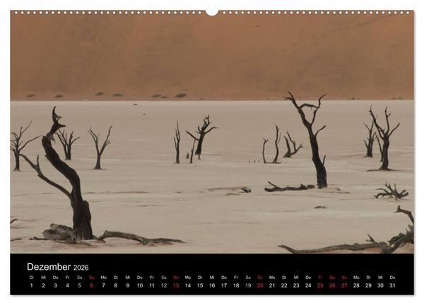Produktbild: W&uuml;stenzauber Namibia (hochwertiger Premium Wandkalender 2026 DIN A2 quer), Kunstdruck in Hochglanz