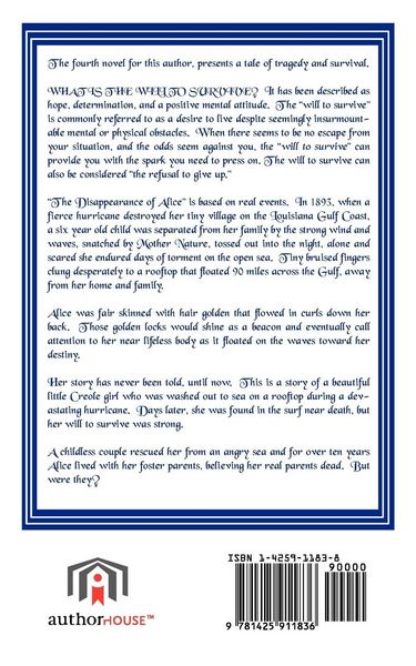 Produktbild: The Disappearance of Alice