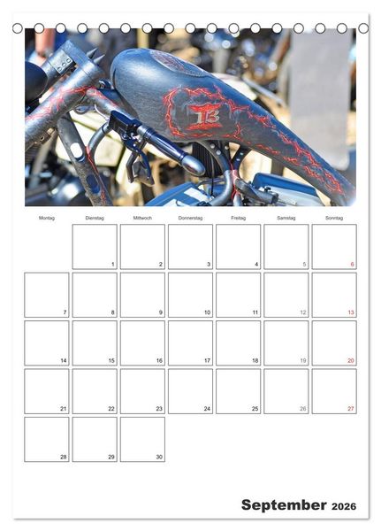 Produktbild: Best of Harley-Davidson Custom-Style 2026 (Tischkalender 2026 DIN A5 hoch), CALVENDO Monatskalender