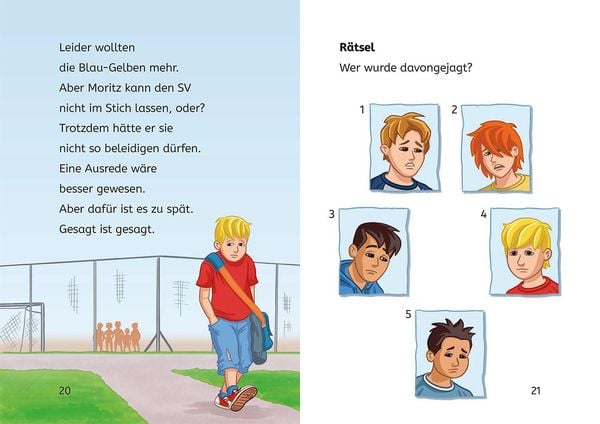 Teufelskicker, Bücherhelden 1. Klasse, Moritz macht das Spiel