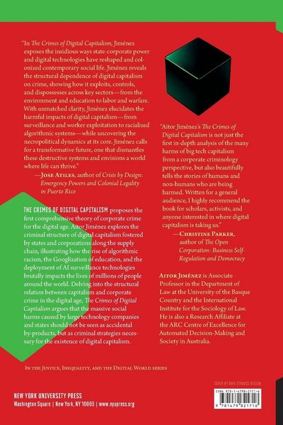 Produktbild: The Crimes of Digital Capitalism