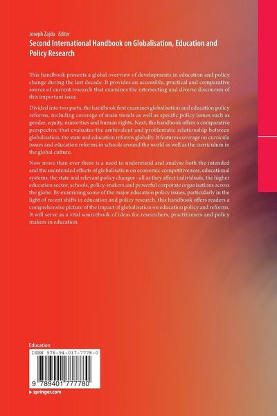 Produktbild: Second International Handbook on Globalisation, Education and Policy Research