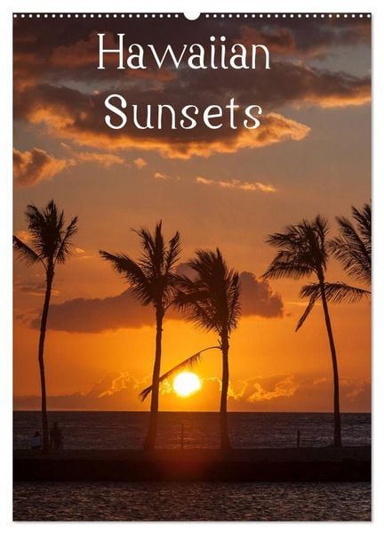 Produktbild: Hawaiian Sunsets (Wandkalender 2026 DIN A2 hoch), CALVENDO Monatskalender