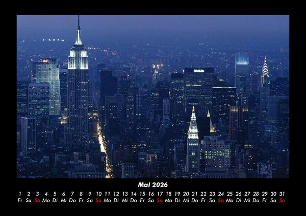 Produktbild: New York 2026 Fotokalender DIN A3