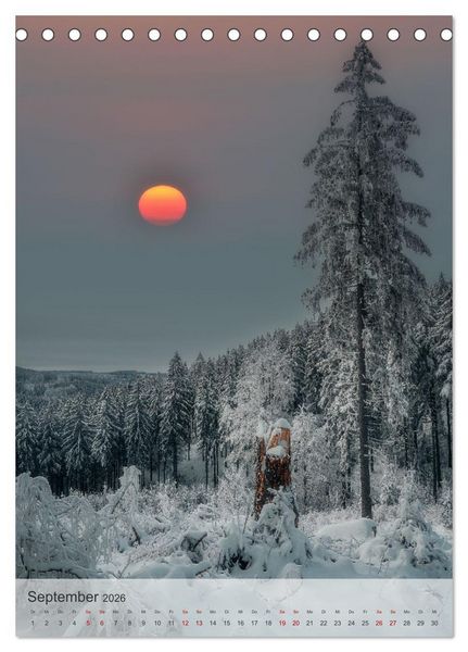 Produktbild: Winter Spaziergang (Tischkalender 2026 DIN A5 hoch), CALVENDO Monatskalender