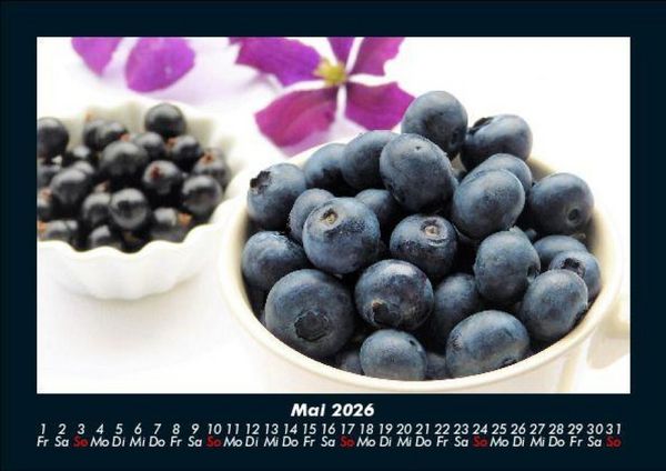 Produktbild: Obstkalender 2026 Fotokalender DIN A5