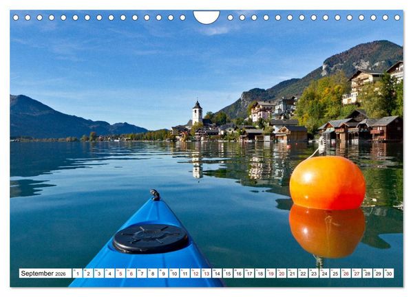 Produktbild: Kajaktour am Wolfgangsee (Wandkalender 2026 DIN A4 quer), CALVENDO Monatskalender