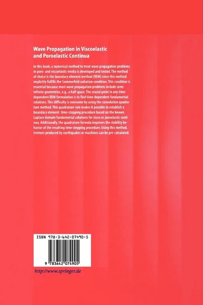 Produktbild: Wave Propagation in Viscoelastic and Poroelastic Continua