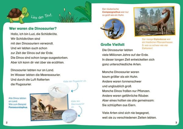 Produktbild: WAS IST WAS Erstes Lesen. Leser&auml;tsel Dinosaurier