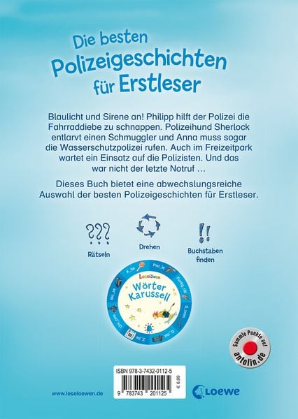 Produktbild: Lesel&ouml;wen - Die besten Polizeigeschichten f&uuml;r Erstleser