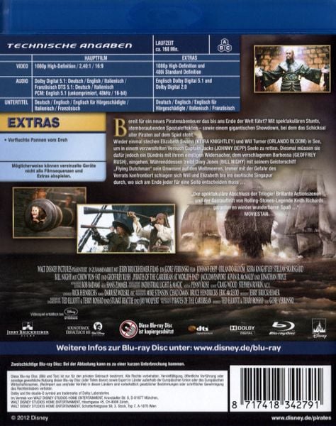 Produktbild: Pirates of the Caribbean 3 - Am Ende der Welt