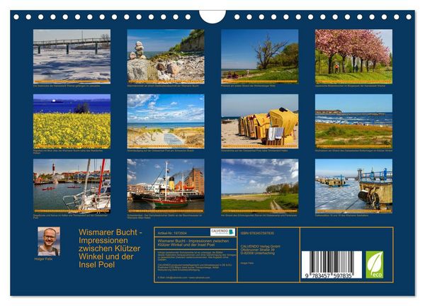 Produktbild: Wismarer Bucht - Impressionen zwischen Kl&uuml;tzer Winkel und der Insel Poel (Wandkalender 2026 DIN A4 quer), CALVENDO Monatskalender