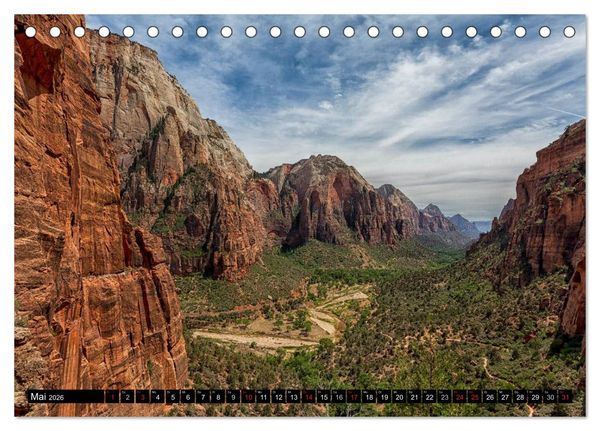 Produktbild: USA Kalender Deluxe (Tischkalender 2026 DIN A5 quer), CALVENDO Monatskalender