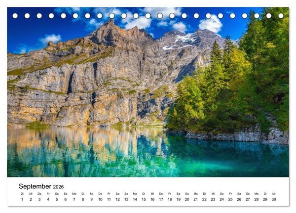 Produktbild: Wasserwelt Schweiz (Tischkalender 2026 DIN A5 quer), CALVENDO Monatskalender