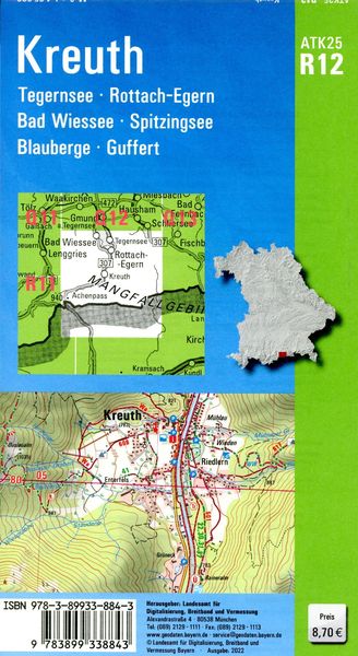 Produktbild: Kreuth 1:25 000