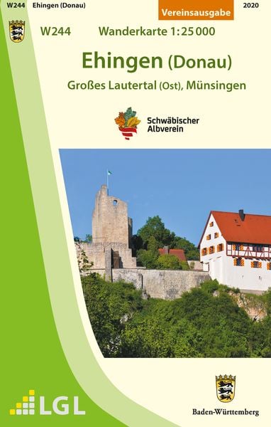 Produktbild: Ehingen (Donau) - Gro&szlig;es Lautertal (Ost), M&uuml;nsingen. Wanderkarte 1:25.000