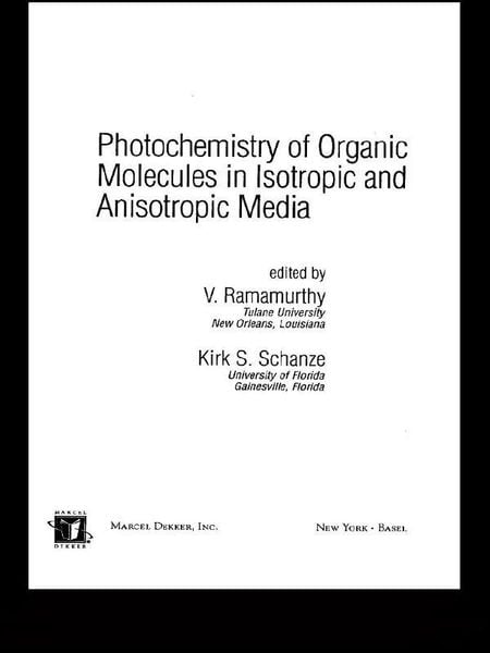 Produktbild: Photochemistry of Organic Molecules in Isotropic and Anisotropic Media