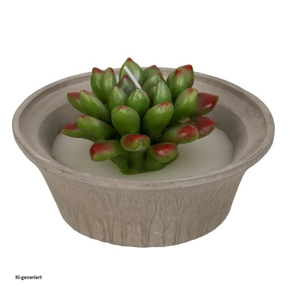 Produktbild: HTI-Living Kerze 1 St&uuml;ck Sukkulente HTI-Living Kerze 1 St&uuml;ck Sukkulente HTI-Living