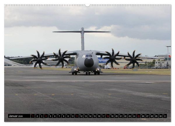 Produktbild: Augenblicke in der Luft: Airbus A400M (hochwertiger Premium Wandkalender 2026 DIN A2 quer), Kunstdruck in Hochglanz