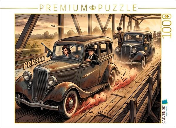CALVENDO Puzzle Behörden verfolgen sie | 1000 Teile Lege-Größe 64 × 48 cm Foto-Puzzle für glückliche Stunden