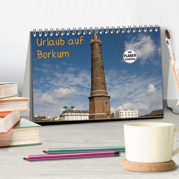 Produktbild: Urlaub auf Borkum (Tischkalender 2026 DIN A5 quer), CALVENDO Monatskalender