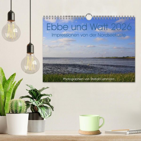 Produktbild: Ebbe und Watt 2026. Impressionen von der Nordseek&uuml;ste (Wandkalender 2026 DIN A4 quer), CALVENDO Monatskalender