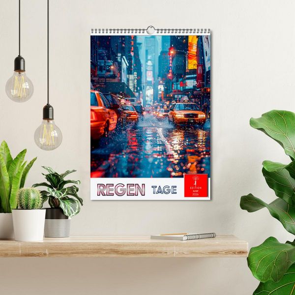 Produktbild: Regen Tage (Wandkalender 2026 DIN A3 hoch), CALVENDO Monatskalender