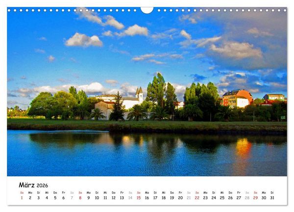 Produktbild: Jakobsweg - Camino Ingles (Wandkalender 2026 DIN A3 quer), CALVENDO Monatskalender