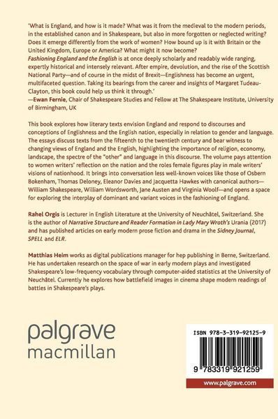 Produktbild: Fashioning England and the English