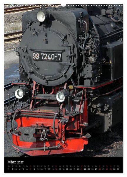 Produktbild: Die Brockenbahn (Wandkalender 2027 DIN A2 hoch), CALVENDO Monatskalender