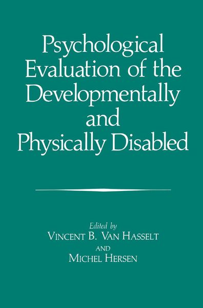 Produktbild: Psychological Evaluation of the Developmentally and Physically Disabled