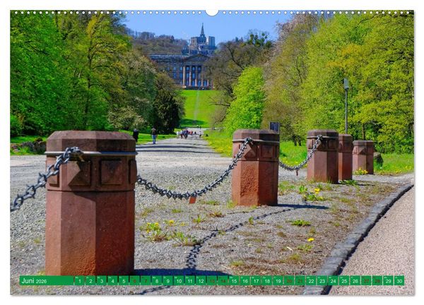 Produktbild: Bad Wilhelmsh&ouml;he Bergpark und Wasserspiele (hochwertiger Premium Wandkalender 2026 DIN A2 quer), Kunstdruck in Hochglanz