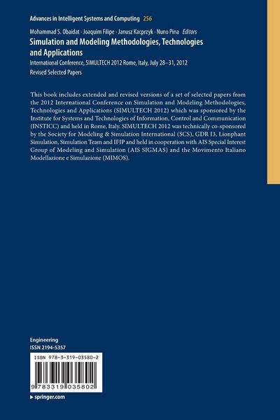 Produktbild: Simulation and Modeling Methodologies, Technologies and Applications