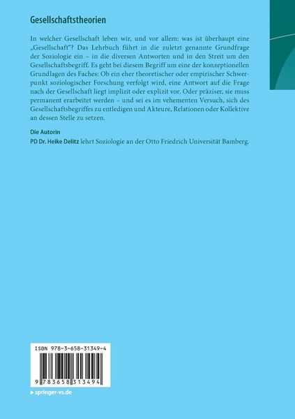 Produktbild: Gesellschaftstheorien