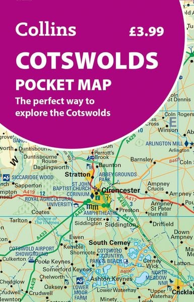 Produktbild: Cotswolds Pocket Map