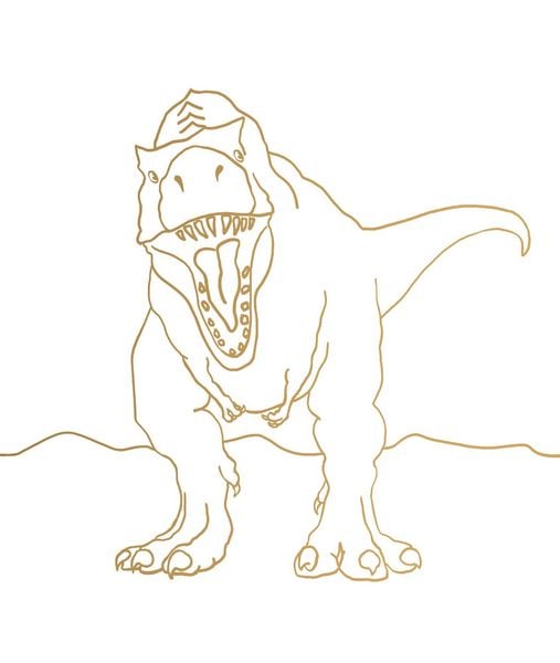 Produktbild: Metallic-Malen (Allosaurus)