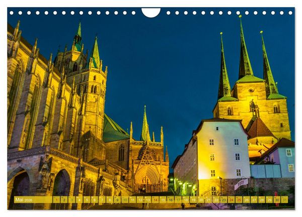 Produktbild: Romantisches Erfurt - Reise durch das sch&ouml;ne Th&uuml;ringen (Wandkalender 2026 DIN A4 quer), CALVENDO Monatskalender