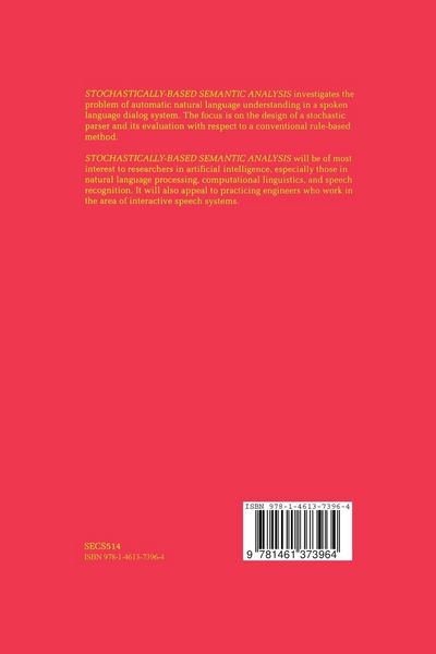 Produktbild: Stochastically-Based Semantic Analysis
