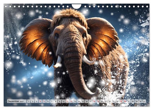 Produktbild: Pr&auml;historische Kinderstube - niedliche Tierkinder der Urzeit (Wandkalender 2027 DIN A4 quer), CALVENDO Monatskalender