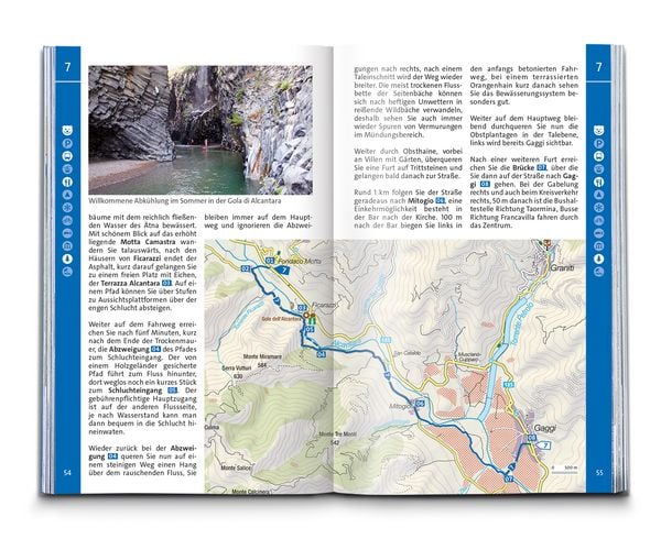 Produktbild: KOMPASS Wanderf&uuml;hrer Sizilien und Liparische Inseln, 60 Touren mit Extra-Tourenkarte