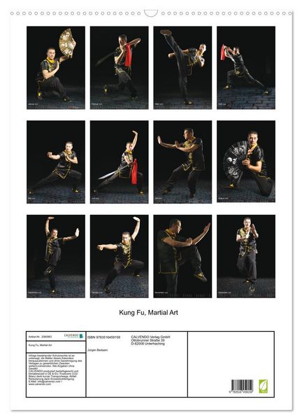 Produktbild: Kung Fu, Martial Art (Wandkalender 2026 DIN A2 hoch), CALVENDO Monatskalender
