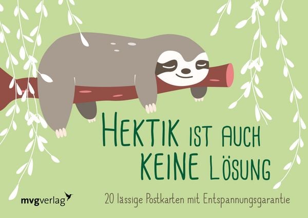 Produktbild: Hektik ist auch keine L&ouml;sung &ndash; 20 l&auml;ssige Postkarten mit Entspannungsgarantie